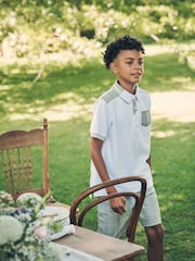 Angel & Rocket Grey Dawson Check Smart Shorts - Image 4 of 8
