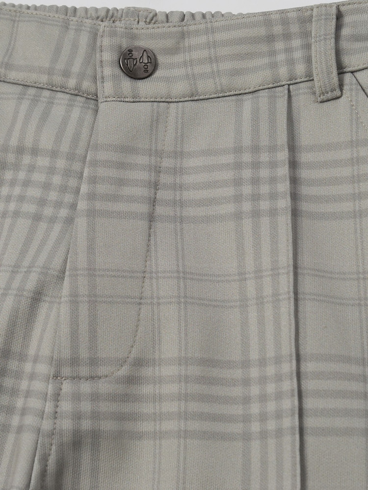 Angel & Rocket Grey Dawson Check Smart Shorts - Image 8 of 8