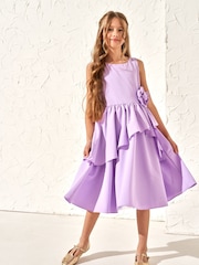Angel & Rocket Purple Lourdes Corsage Waist Dress - Image 1 of 7
