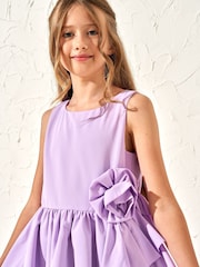 Angel & Rocket Purple Lourdes Corsage Waist Dress - Image 4 of 7