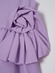 Angel & Rocket Purple Lourdes Corsage Waist Dress - Image 7 of 7