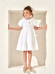 Angel & Rocket White Rose Corsage Loretta Dress - Image 1 of 3