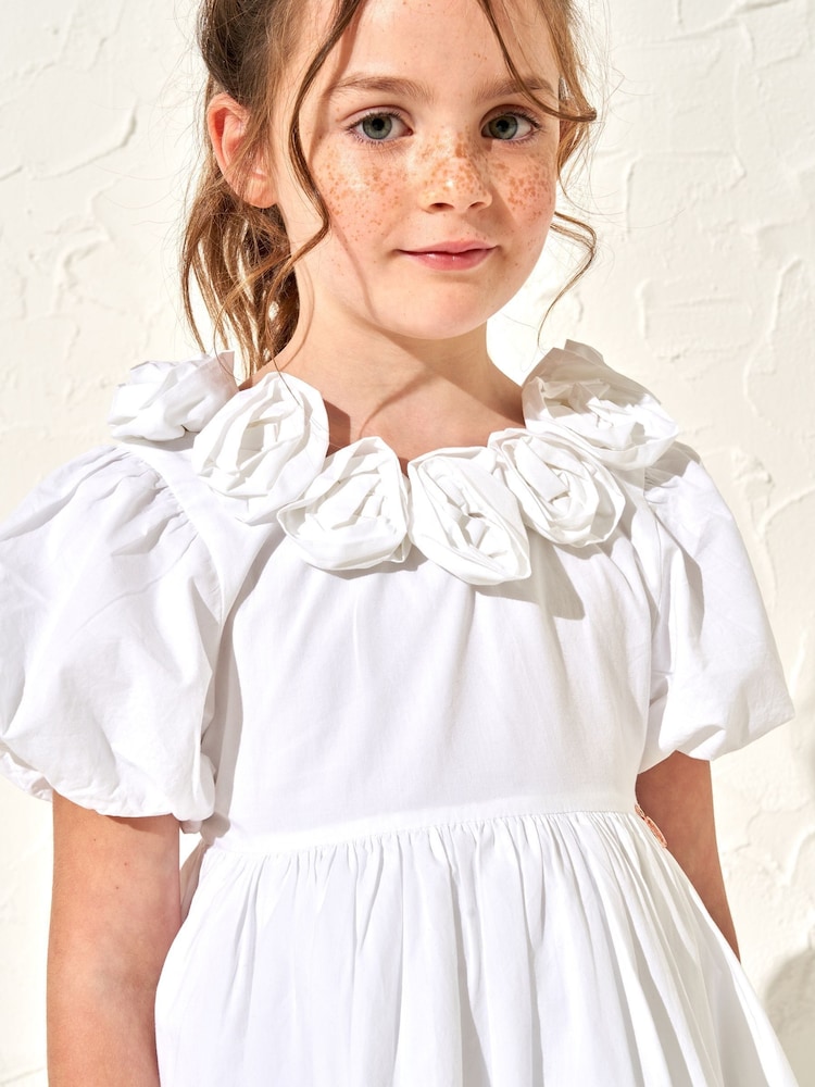 Angel & Rocket White Rose Corsage Loretta Dress - Image 3 of 3