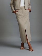 Neutrale Farbe - Utility Maxi Skirt - Bild 2 von 6