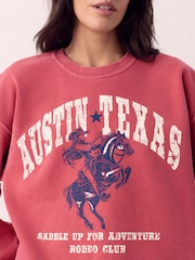 Red Western Sweatshirt - Image 4 of 9