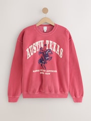 Red Western Sweatshirt - Image 5 of 9