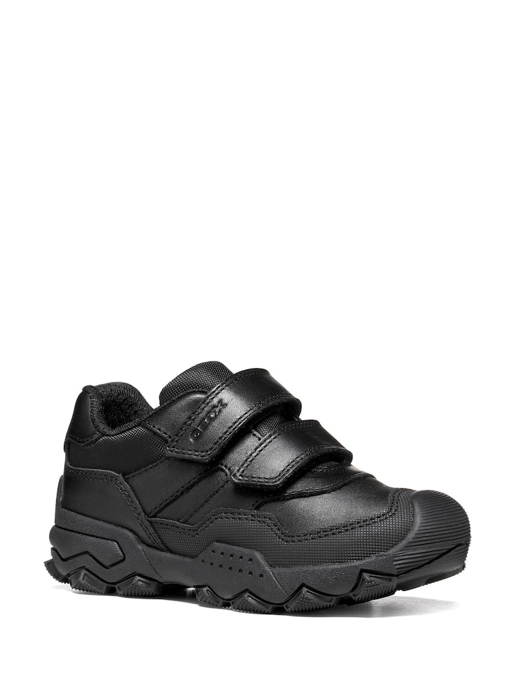Geox Black J Buller Leather School Shoes - Image 2 of 4 Geox Black J Buller Leather School Shoes - Image 2 of 4