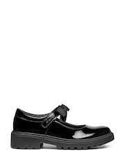 Geox Black Casey Ballerina Patent School Shoes - Image 1 of 5