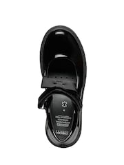 Geox Black Casey Ballerina Patent School Shoes - Image 4 of 5