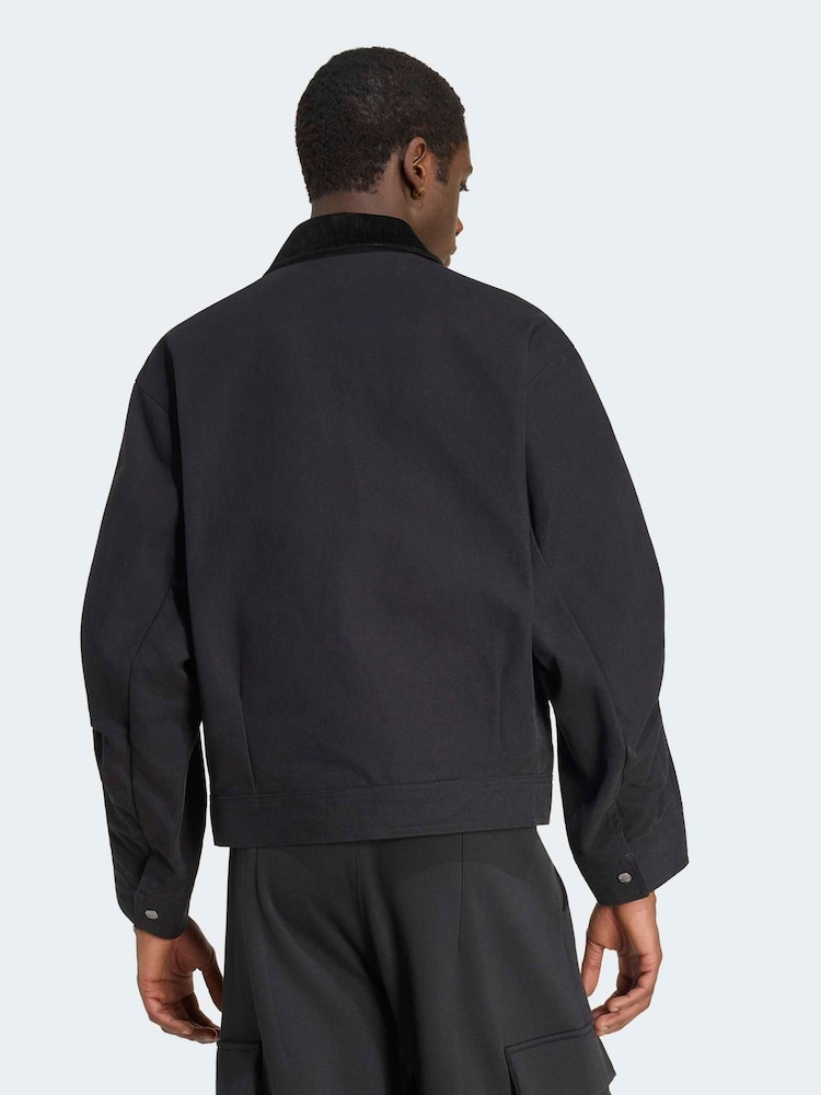 adidas Originals Black Premium Essentials Bomber Jacket - Image 2 of 6 adidas Originals Black Premium Essentials Bomber Jacket - Image 2 of 6