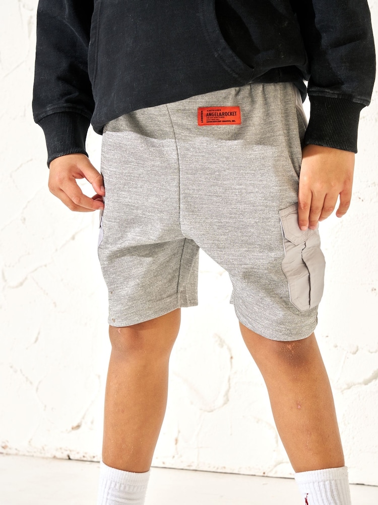 Angel & Rocket Grey Kasper Pique Smart Shorts - Image 1 of 5