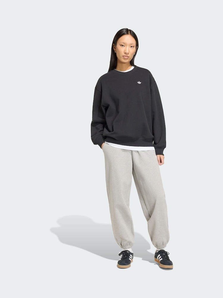adidas Originals Grey Essentials Loose Fleece Joggers - Image 1 of 5