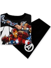 Character Black Marvel Avengers Short Pyjamas - Image 11 of 12