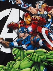 Character Black Marvel Avengers Short Pyjamas - Image 12 of 12