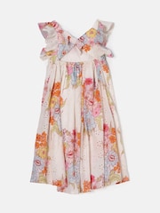 Angel & Rocket Nude 100% Cotton Printed Lexi Broderie Maxi Dress - Image 6 of 7