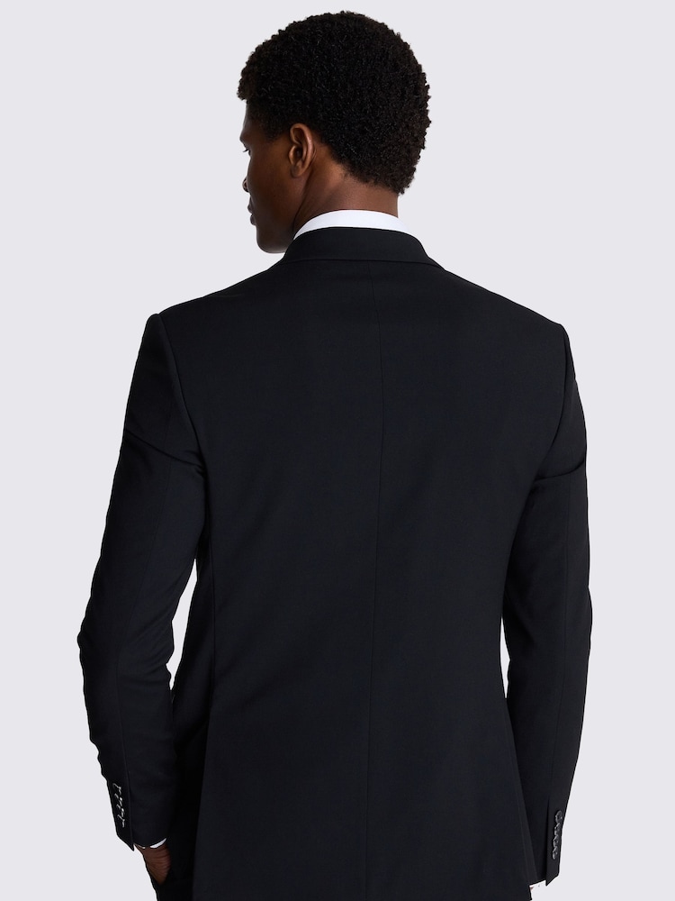 MOSS - Dubbelrijig stretch slim fit kostuumjasje - Image 4 of 6