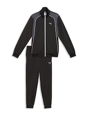 Puma Black Poly Piping Tracksuit - Image 4 of 5