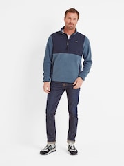 Tog 24 Blue Herwick Quarter Zip Fleece - Image 3 of 7
