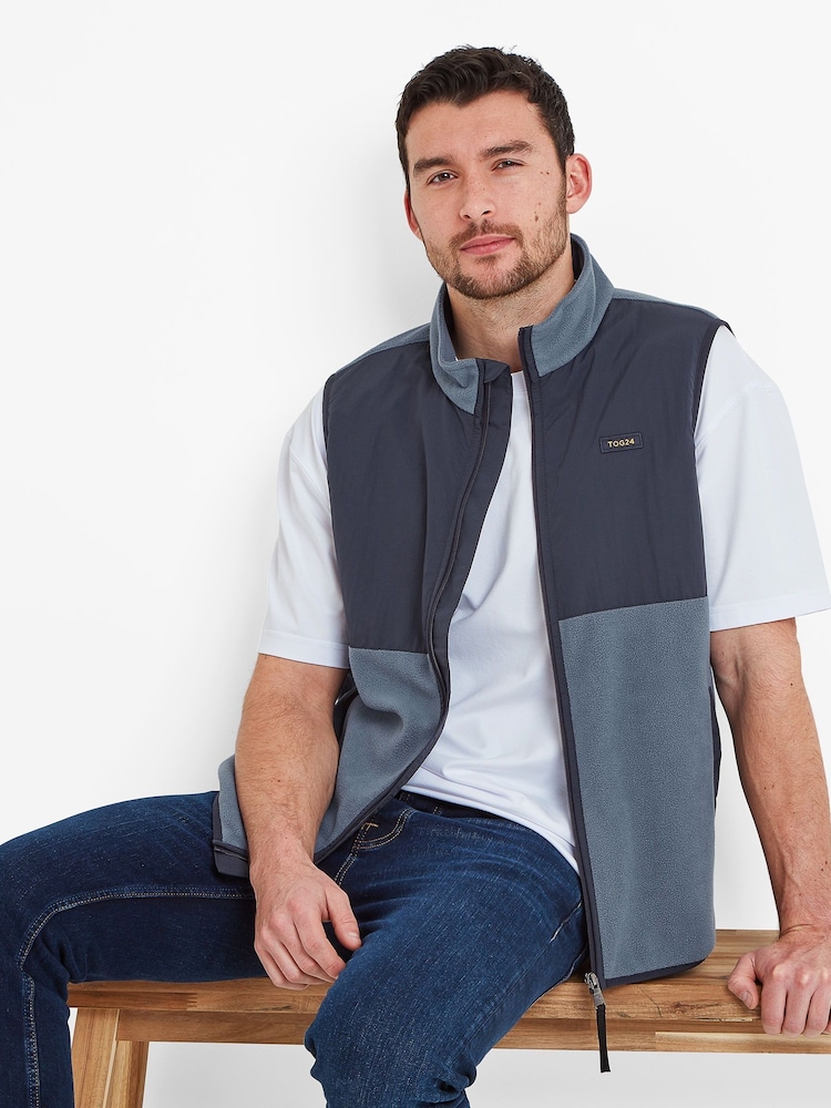 Blauw - Tog 24 Marray Fleece Gilet - Image 4 of 7