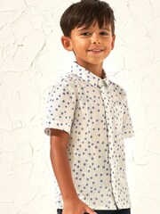 Angel & Rocket White Spot Toby Textured Shirt - Image 1 of 6