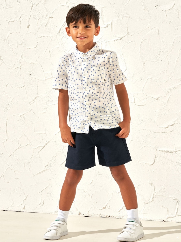 Angel & Rocket White Spot Toby Textured Shirt - Image 2 of 6