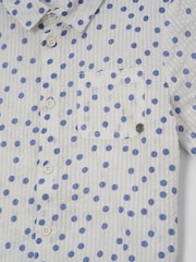 Angel & Rocket White Spot Toby Textured Shirt - Image 6 of 6