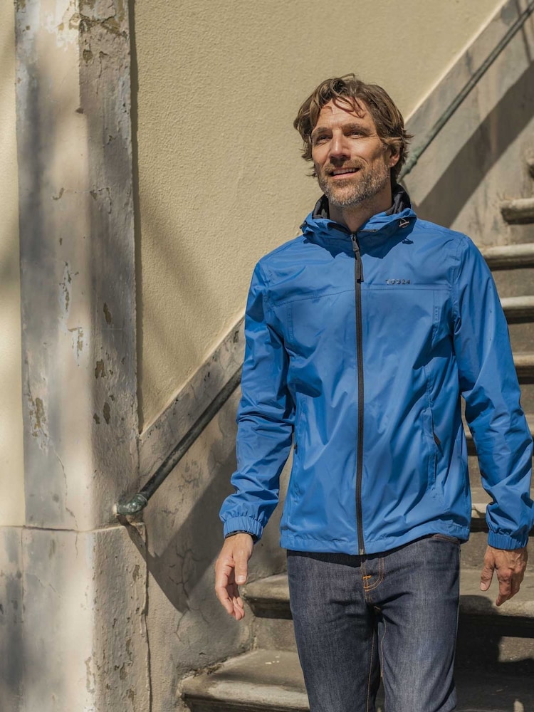 Tog 24 Blue Craven Waterproof Packaway Jacket - Image 1 of 9