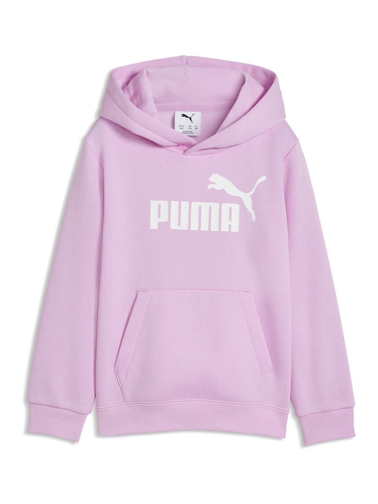 Puma Pink ESS No. 1 Logo Fleece Hoodie - Image 1 of 2
