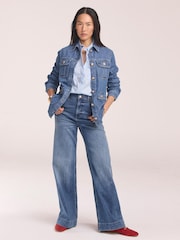 Mint Velvet Blue Denim Shacket - Image 3 of 7