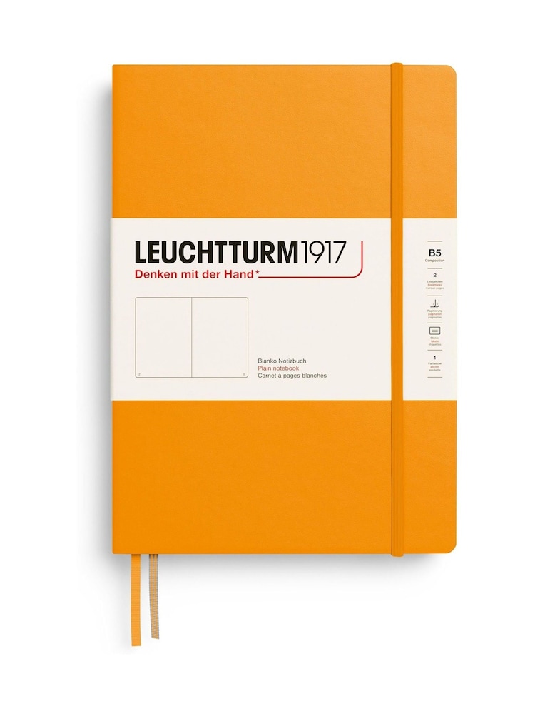 LEUCHTTURM1917 Rising Sun Composition B5 Hardcover Plain Notebook - Image 2 of 5 LEUCHTTURM1917 Rising Sun Composition B5 Hardcover Plain Notebook - Image 2 of 5