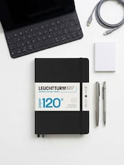LEUCHTTURM1917 Black 120G Edition Medium A5 Hardcover Ruled Notebook - Image 1 of 5