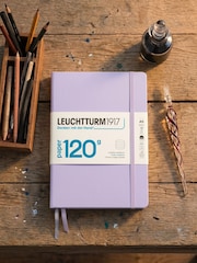 LEUCHTTURM1917 Lilac 120G Edition Medium A5 Hardcover Ruled Notebook - Image 8 of 9
