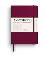 LEUCHTTURM1917 Port Red Medium A5 Hardcover Ruled Notebook - Image 2 of 8