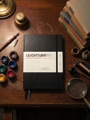 LEUCHTTURM1917 Black Medium A5 Hardcover Dotted Notebook - Image 7 of 8