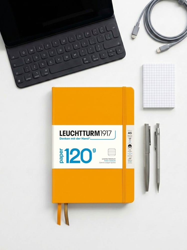 LEUCHTTURM1917 Rising Sun 120G Edition Medium A5 Hardcover Ruled Notebook - Image 1 of 7 LEUCHTTURM1917 Rising Sun 120G Edition Medium A5 Hardcover Ruled Notebook - Image 1 of 7