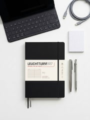 LEUCHTTURM1917 Black Composition B5 Softcover Ruled Notebook - Image 1 of 7