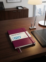 LEUCHTTURM1917 Port Red 120G Edition Medium A5 Hardcover Ruled Notebook - Image 3 of 8