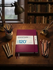 LEUCHTTURM1917 Port Red 120G Edition Medium A5 Hardcover Ruled Notebook - Image 5 of 8