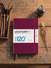 LEUCHTTURM1917 Port Red 120G Edition Medium A5 Hardcover Plain Notebook - Image 8 of 8