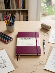 LEUCHTTURM1917 Port Red Medium A5 Hardcover Plain Notebook - Image 4 of 8