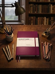LEUCHTTURM1917 Port Red Medium A5 Hardcover Plain Notebook - Image 5 of 8