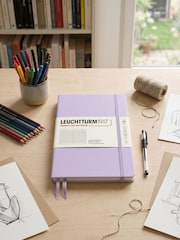LEUCHTTURM1917 Lilac Medium A5 Hardcover Ruled Notebook - Image 4 of 8