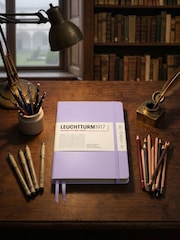 LEUCHTTURM1917 Lilac Medium A5 Hardcover Ruled Notebook - Image 5 of 8