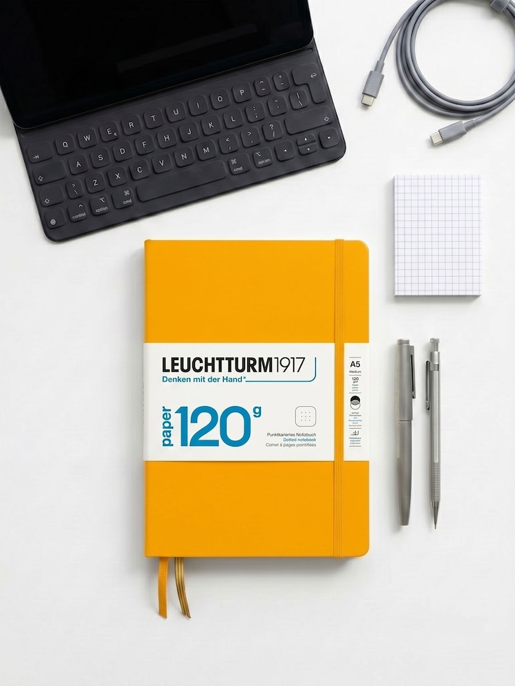 LEUCHTTURM1917 Rising Sun 120G Edition Medium A5 Hardcover Dotted Notebook - Image 1 of 8 LEUCHTTURM1917 Rising Sun 120G Edition Medium A5 Hardcover Dotted Notebook - Image 1 of 8
