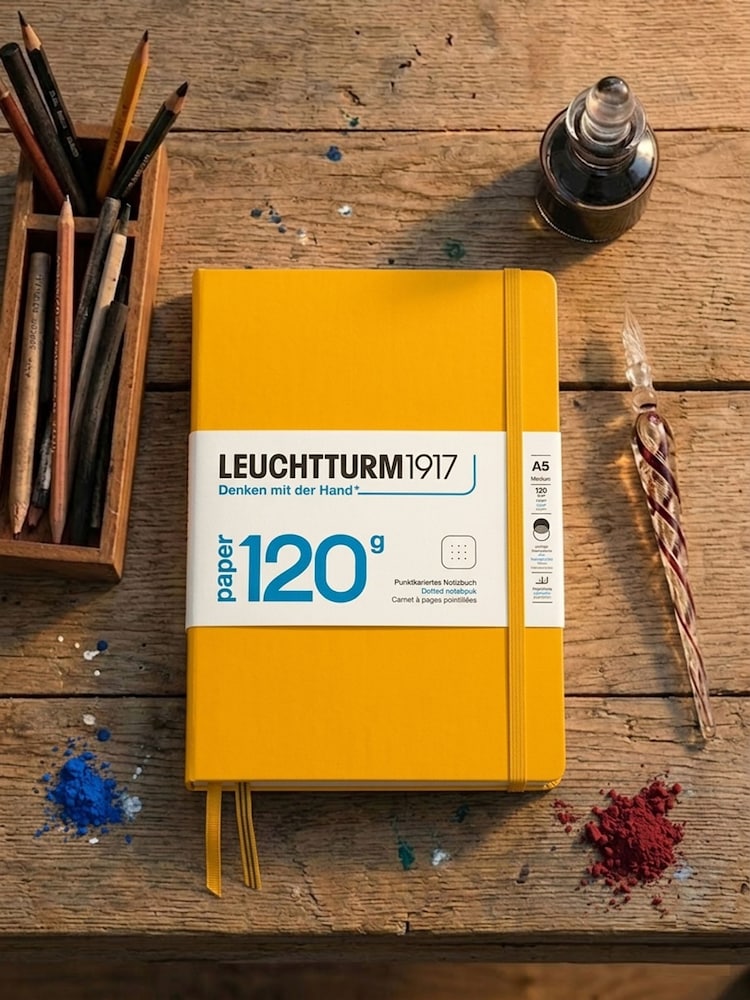 LEUCHTTURM1917 Rising Sun 120G Edition Medium A5 Hardcover Dotted Notebook - Image 8 of 8 LEUCHTTURM1917 Rising Sun 120G Edition Medium A5 Hardcover Dotted Notebook - Image 8 of 8