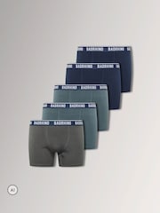 BadRhino Big & Tall Blue Boxers 5 Pack - Image 1 of 4