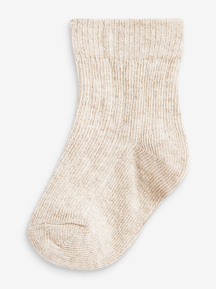 Monochrome 7 Pack Rib Baby Socks (0mths-2yrs) - Image 3 of 9