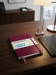 LEUCHTTURM1917 Port Red 120G Edition Medium A5 Hardcover Dotted Notebook - Image 3 of 8