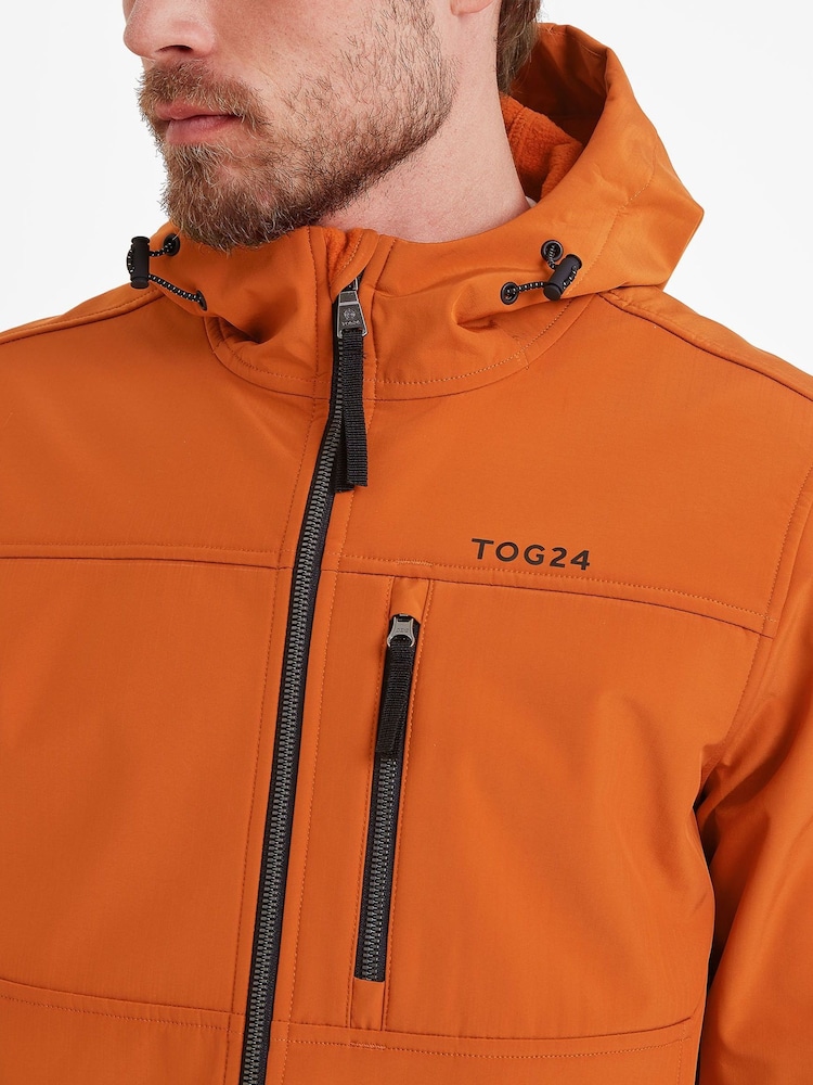 Tog 24 Orange Truro Hooded Softshell Jacket - Image 5 of 7