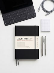 LEUCHTTURM1917 Black Composition B5 Hardcover Ruled Notebook - Image 1 of 8